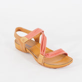 Womens Timberland Lola Bay Canvas 27674 Pink Tan Strap Casual Sandals